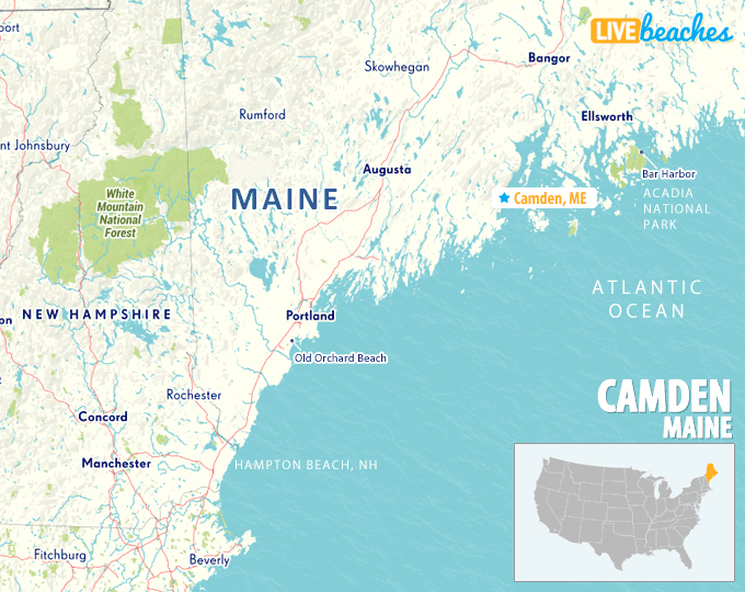 Map of Camden, Maine