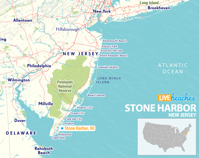 Map of Stone Harbor, New Jersey