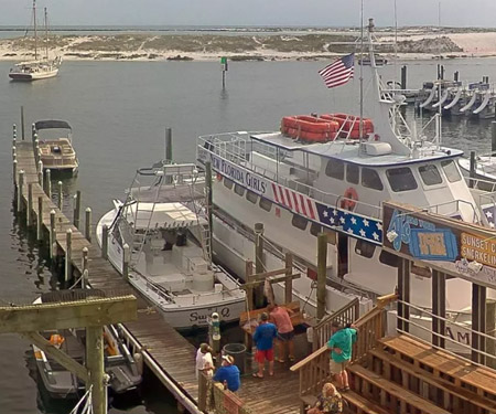 AJ's Dockside Cam in Destin FL