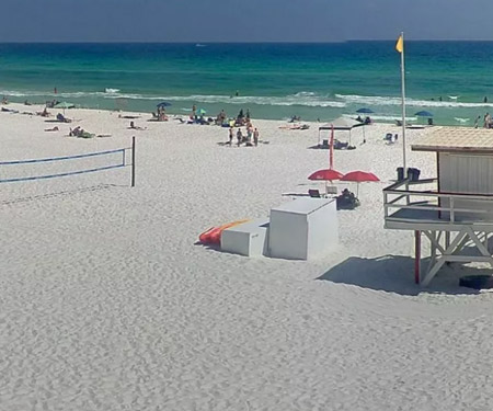 The Crab Trap Beach Cam in Destin FL