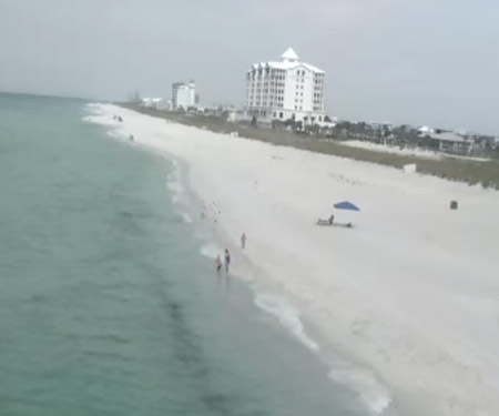 Pensacola Beach Webcam West View
