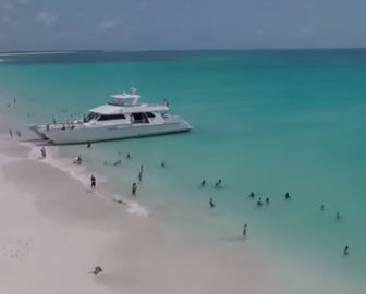 Aerial Tour of Barbuda, Caribbean Islands, Resort Beach Vacation