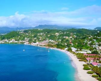 Aerial Tour of Grenada Resort Beach Vacation, Visit Caribbean Islands