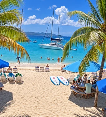 Soggy Dollar Bar British Virgin Islands, Caribbean Islands, Resort Beach Vacation