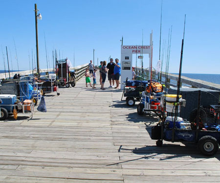 Ocean Crest Pier Live Cam, Oak Island, NC