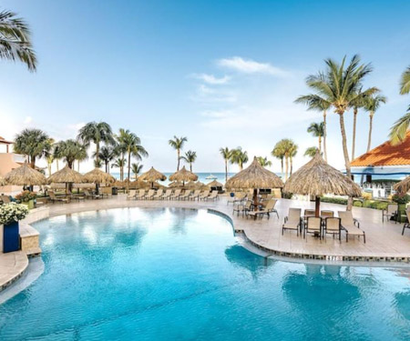 Playa Linda Beach Resort Pool Deck Cam, Aruba