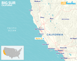 Map of Big Sur California - LiveBeaches.com