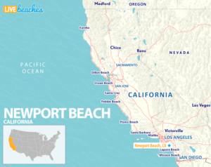 Map of Newport Beach California - LiveBeaches.com