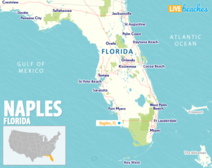 Map of Naples Florida - LiveBeaches.com