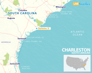 Map of Charleston, South Carolina - LiveBeaches.com