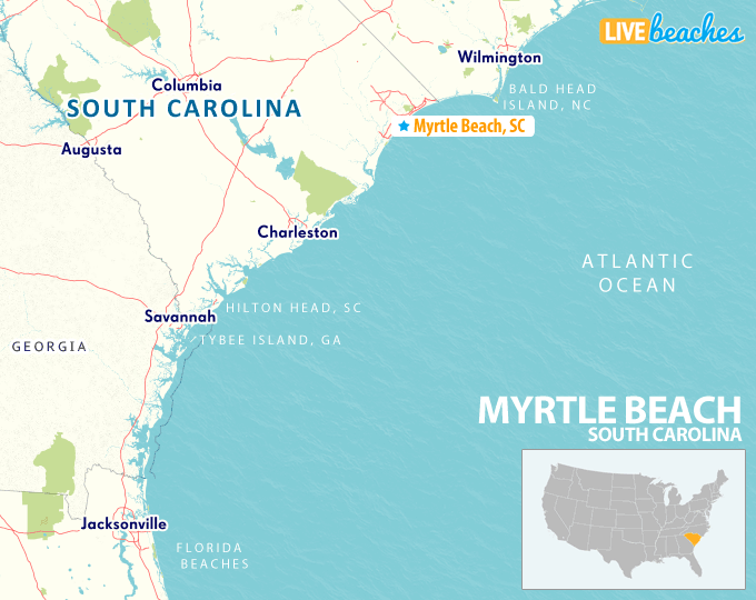 Map Of Florida Myrtle Beach - Almeta Mallissa