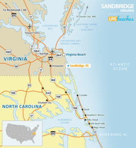 Sandbridge Beach, VA Map - LiveBeaches.com