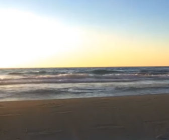 Relaxing Beach Sunset Video with Sounds of Seagulls