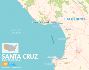 Santa Cruz, California Map, Best Beaches, USA - LiveBeaches.com