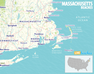 Map of Beaches in Massachusetts - Live Beaches