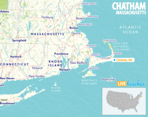 Map of Chatham, MA, Cape Cod - LiveBeaches.com