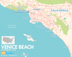 Venice Beach, California Map, Best Beaches, USA - LiveBeaches.com