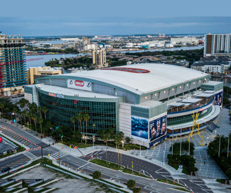 Downtown Tampa Live City Cam, Amalie Arena