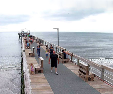 Oak Island Pier Live Webcam, Oak Island, NC