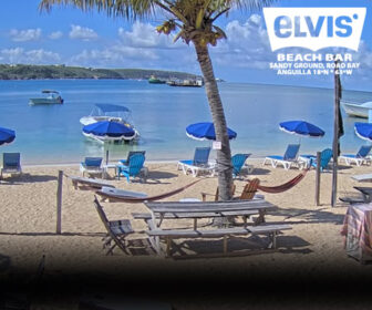 Elvis Beach Bar Live Cam at Sandy Ground in Anguilla, Caribbean Islands