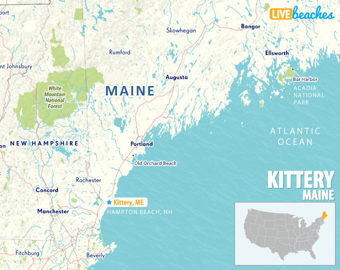 Map of Kittery, Maine - LiveBeaches.com