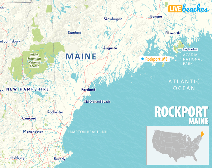 Map of Rockport, Maine - LiveBeaches.com