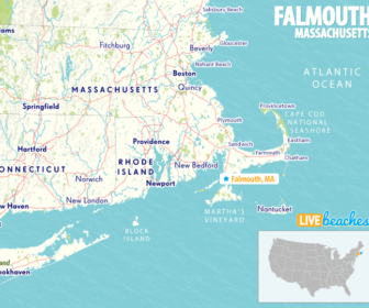 Map of Falmouth, Massachusetts, Cape Cod - LiveBeaches.com