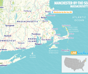 Map of Manchester-by-the-Sea, Massachusetts - LiveBeaches.com