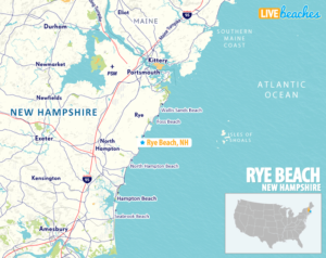 Map of Rye Beach, New Hampshire - LiveBeaches.com