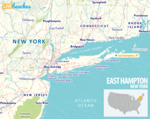 Map of East Hampton, New York