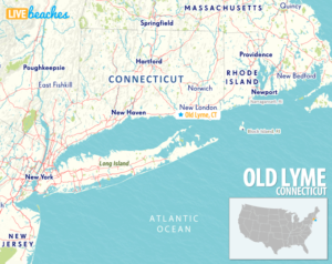 Map of Old Lyme, Connecticut