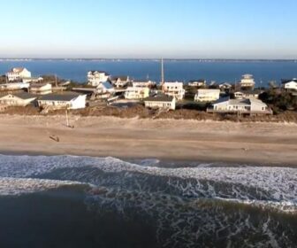 Tour Indian Beach NC, flyover aerial drone video