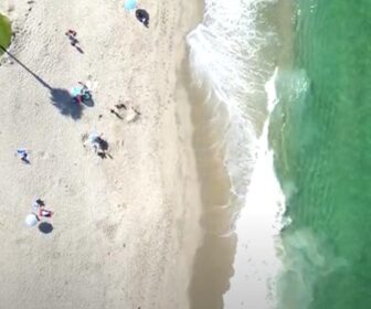 Aliso Beach, California scenic aerial drone video