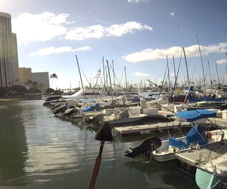 The Waikiki Yacht Club Webcam, Honolulu, Hawaii