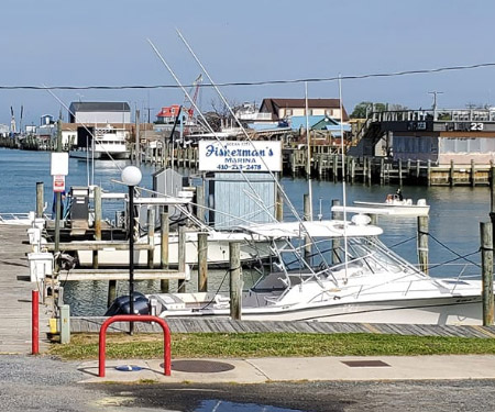 Marina Webcam, Crab Alley Restaurant & Seafood Market in Ocean City Maryland.
