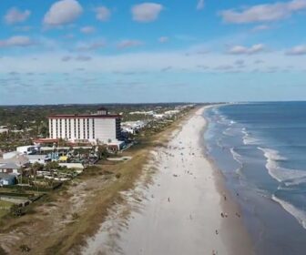 Scenic Views of Atlantic Beach, Florida, flyover drone video aerial tour