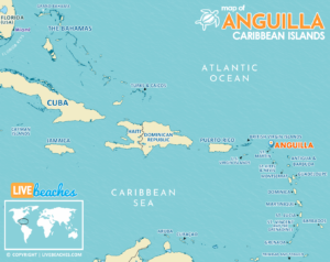 Map of Anguilla, Caribbean Islands and Resort Beaches | Hi-Res and Printable - LiveBeaches.com