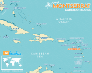 Map of Montserrat, Visit Caribbean Islands - Live Beaches