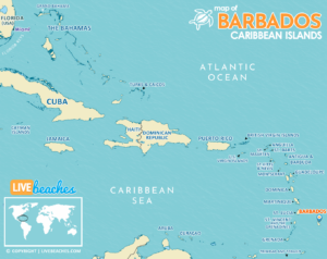 Map of Barbados, Caribbean Islands and Resort Beaches | Hi-Res and Printable - LiveBeaches.com