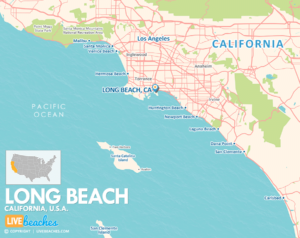 Long Beach, California Map, Best Beaches, USA - LiveBeaches.com