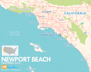 Newport Beach, California Map, Best Beaches, USA - LiveBeaches.com