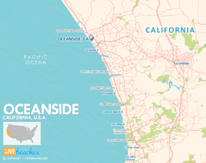 Oceanside, California Map, Best Beaches, USA - LiveBeaches.com