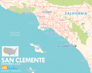 San Clemente, California Map, Best Beaches, USA - LiveBeaches.com