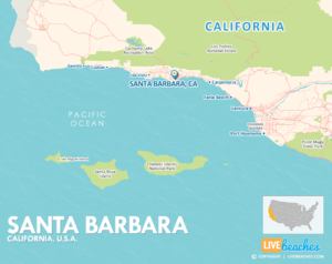 Santa Barbara, California Map, Best Beaches, USA - LiveBeaches.com