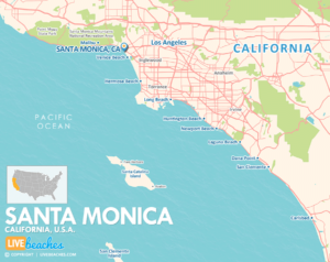 Santa Monica, California Map, Best Beaches, USA - LiveBeaches.com