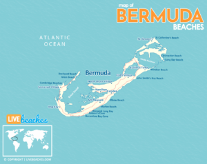Map of Bermuda, Caribbean Islands, Resort Beaches | Hi-Res and Printable - LiveBeaches.com"