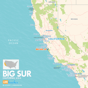 Map of Big Sur, CA, Find Best Beaches in California, U.S. - LiveBeaches.com