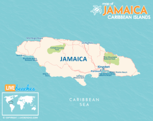 Map of Jamaica, Montego Bay, Caribbean Islands, Resort Beaches | Hi-Res and Printable - LiveBeaches.com