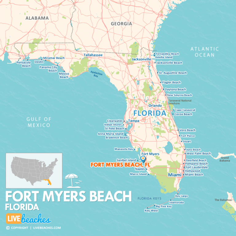 Map Of Fort Myers Beach Florida Where Is Fort Myers Beach Florida Fort Myers Beach Map Livebeaches 840x840 1 768x768 
