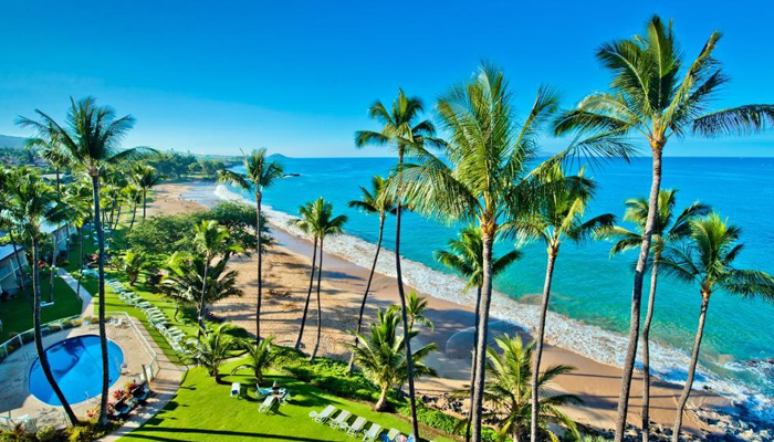Hale Pau Hana Live Beach Cam in Maui, Hotel and Resort, Hawaii